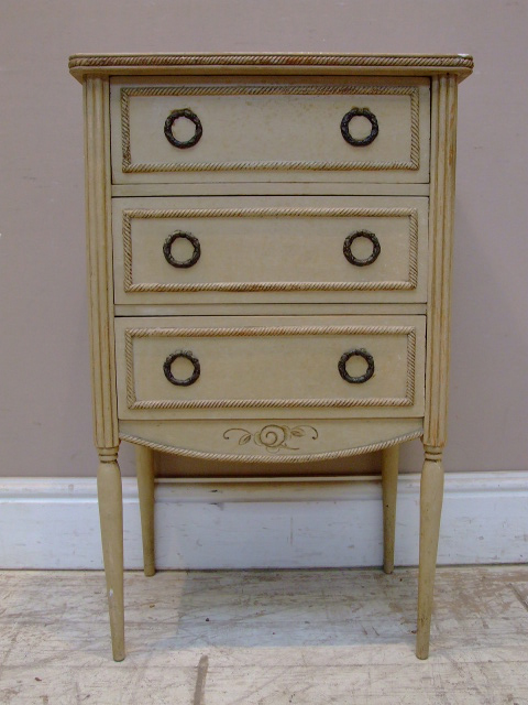 french antique bedside table